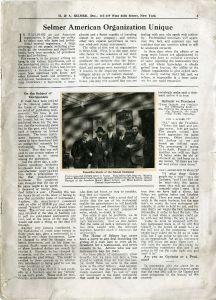 Selmer Bulletin 1921